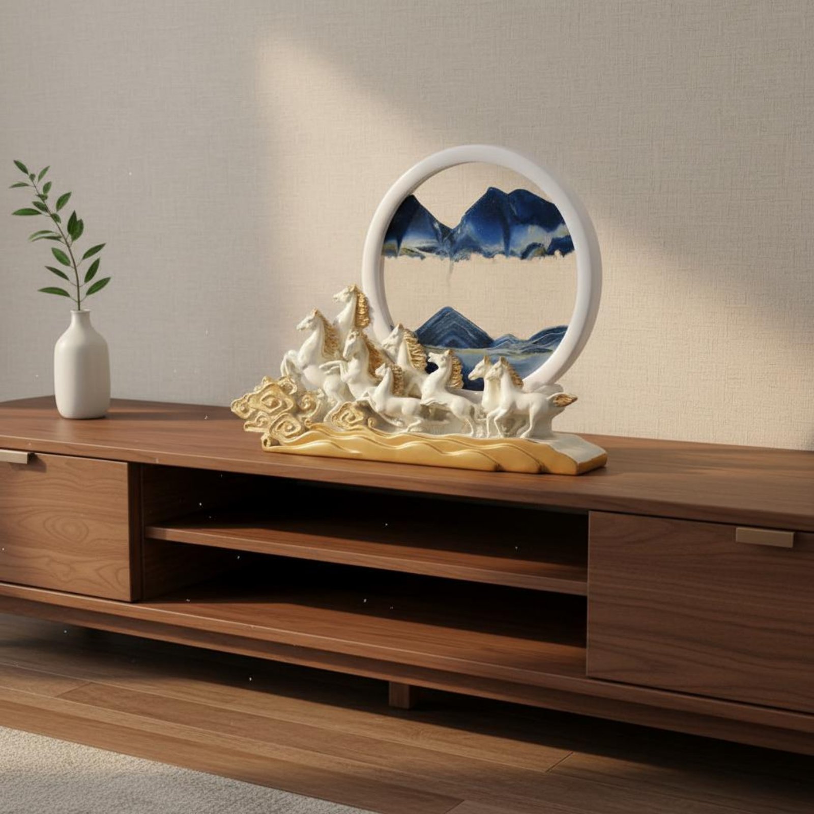 Resin Art Design Ideas - Sand Art Horse Decor Gift Idea