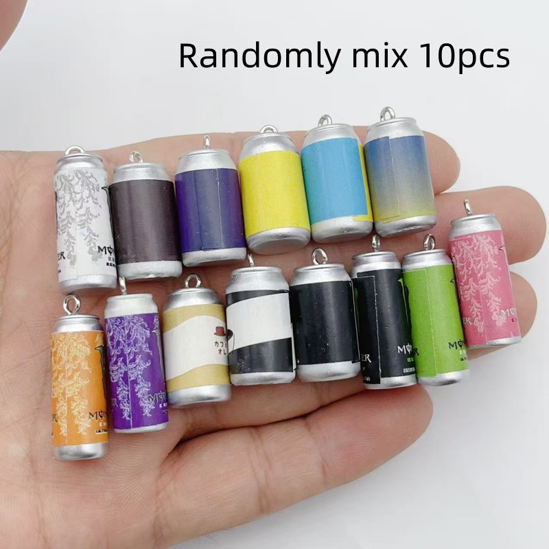Resin Art Engagement - 10Pcs Mini Simulation Beverage Can Resin