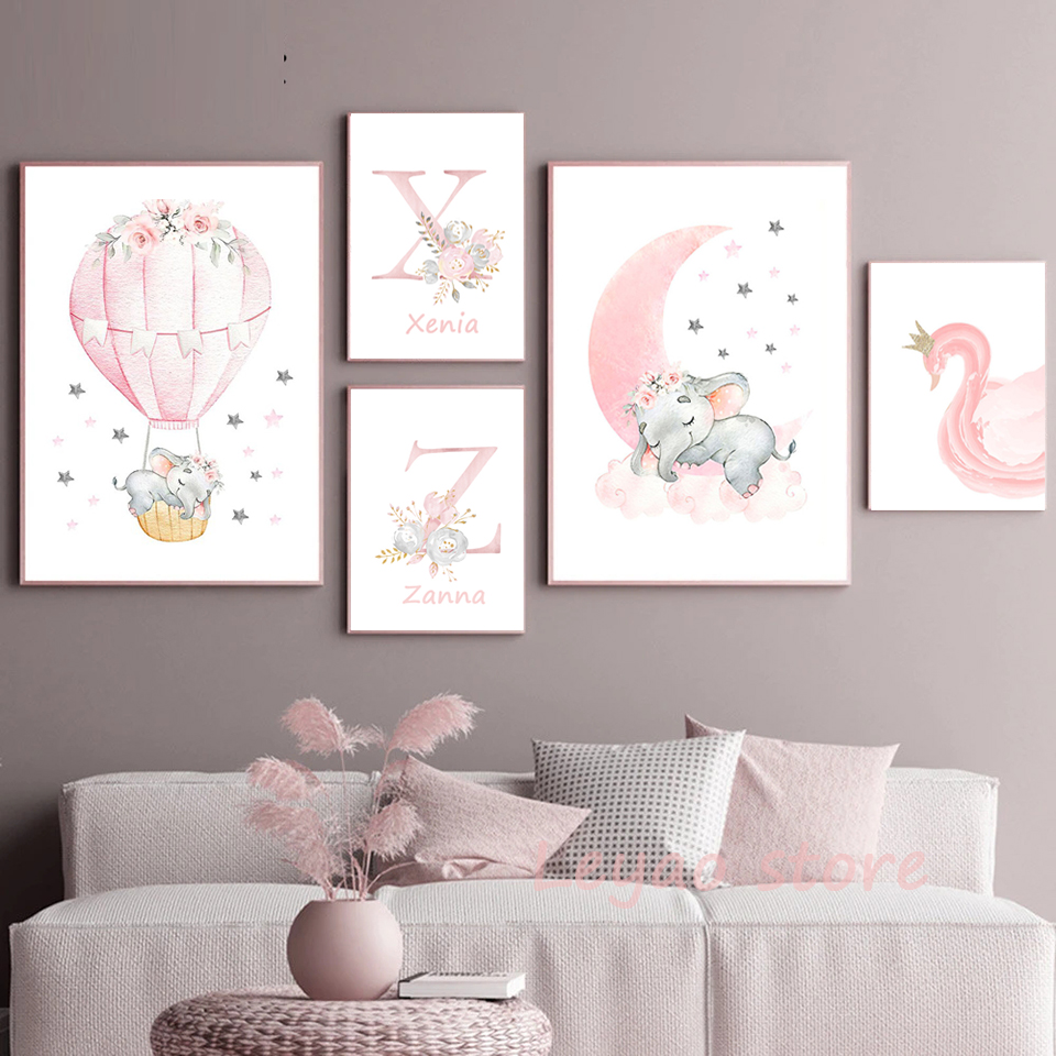 Resin Art Name - Lovely Animal Personalised Name Cute Rabbit