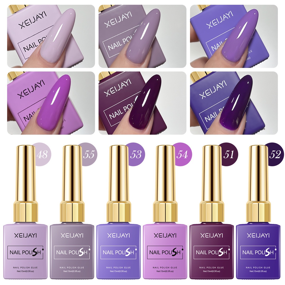 Resin Art All - 6PCS/SET 15ml Gel Nail Polish 6