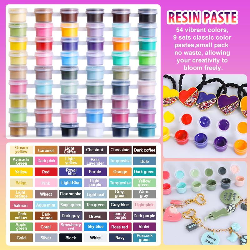 Resin Color Paste - 6colors/Set Paste Pigment UV Resin Glue