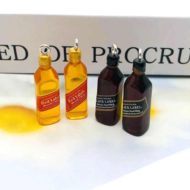 Resin Art Engagement - 10Pcs Tiny Wine Bar Bottle Resin