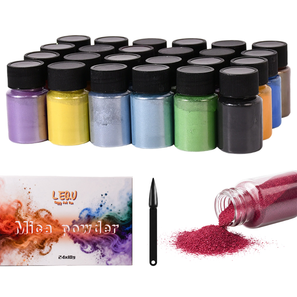 Resin Color Paste - 24-Color Chameleon Mica Powder: A color-changing