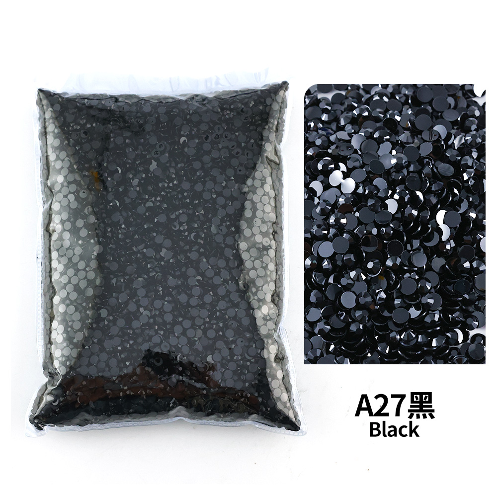 Resin Art All - All black seriesWholesale Bulk Resin Rhinestone