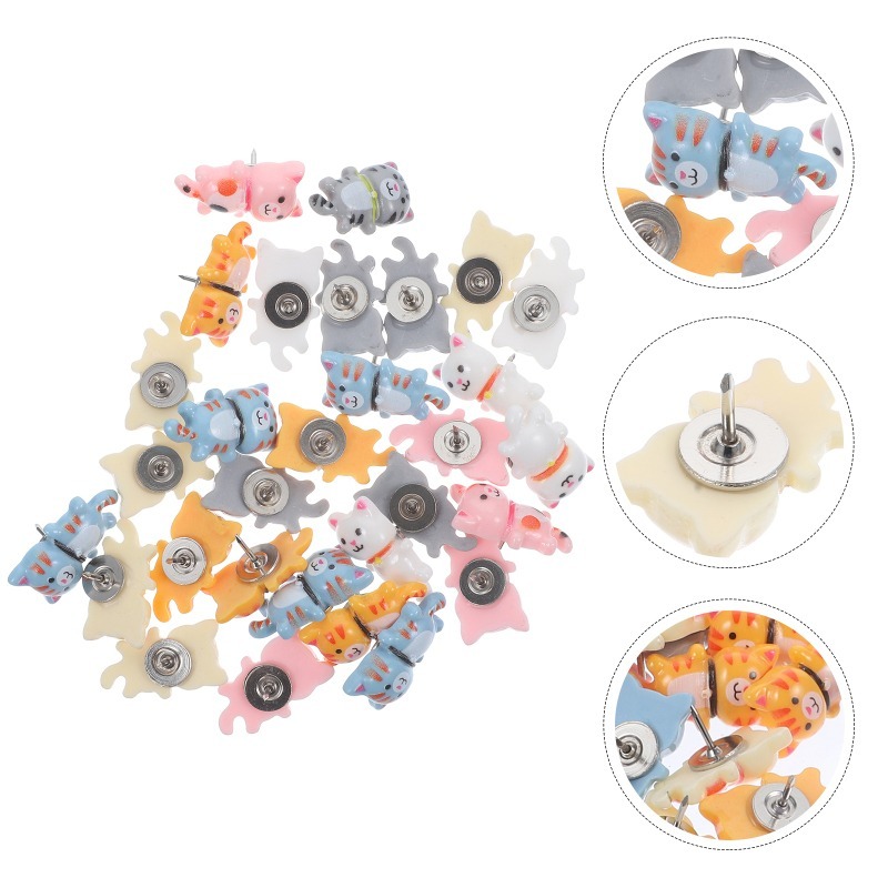 20Pcs Cute Resin Cat Push Pins - Resin Art On Wall review and price
