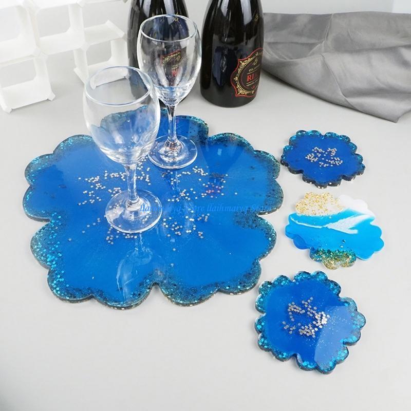 573B 5Pieces Large Flower Resi - Resin Art Geode review and price