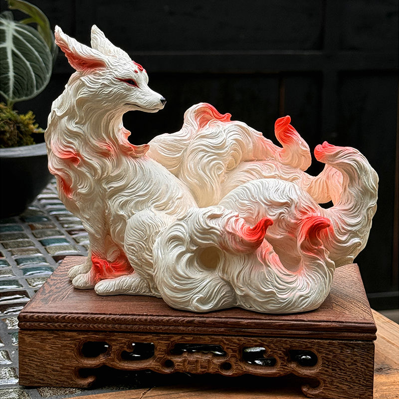 Nine-Tailed Fox Ornaments Fox  - Resin Art Gift For Anniversary review and price