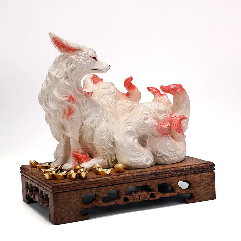 Nine-Tailed Fox Ornaments Fox  - Resin Art Gift For Anniversary review and price