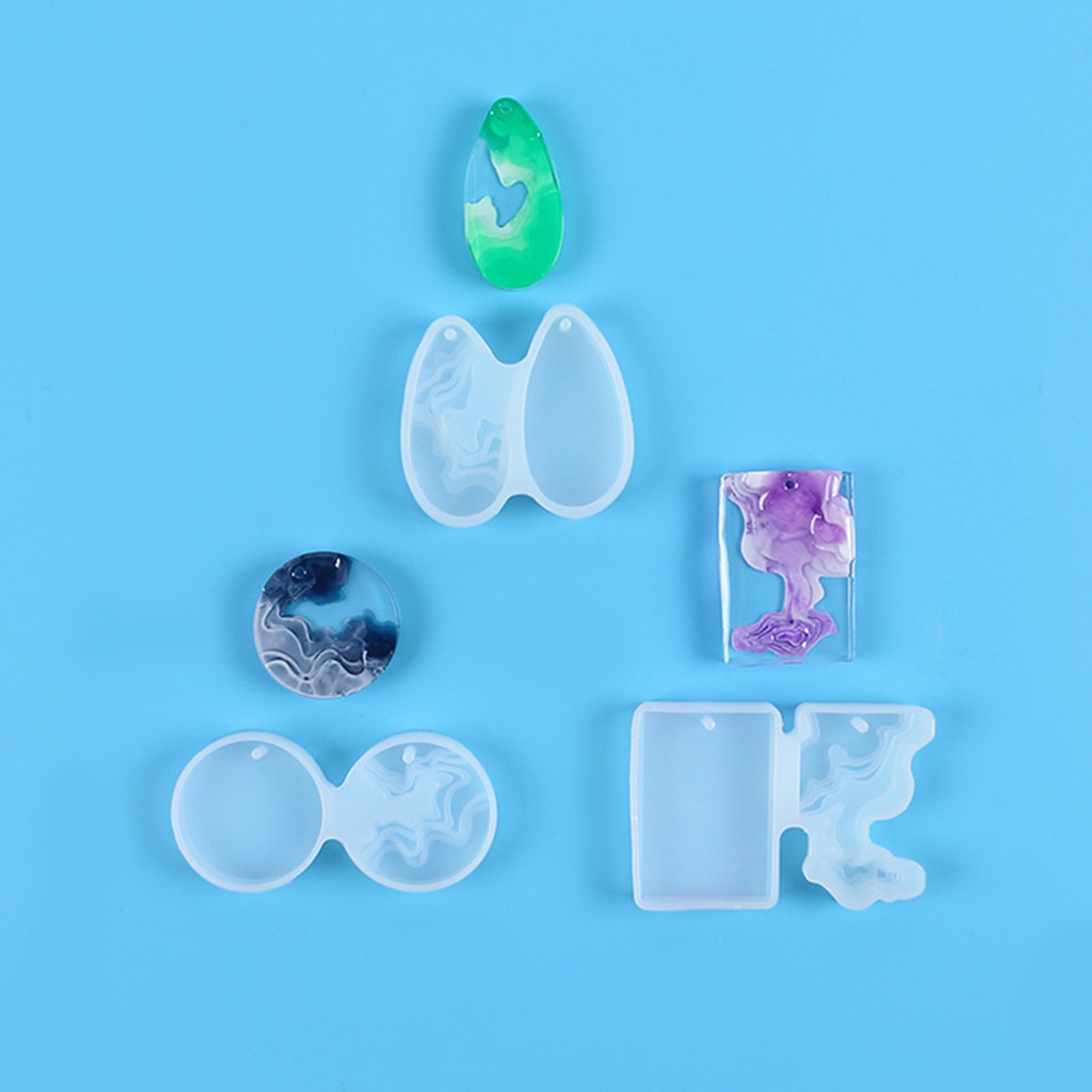 3pcs DIY Crystal Mold Set Roun - Resin Art Geode review and price
