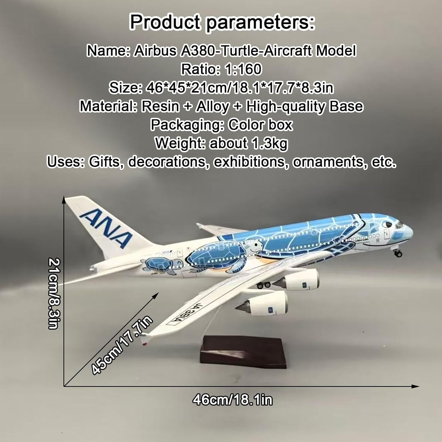 1/160 Scale Aircraft A380 Air  - Resin Art Beach review and price