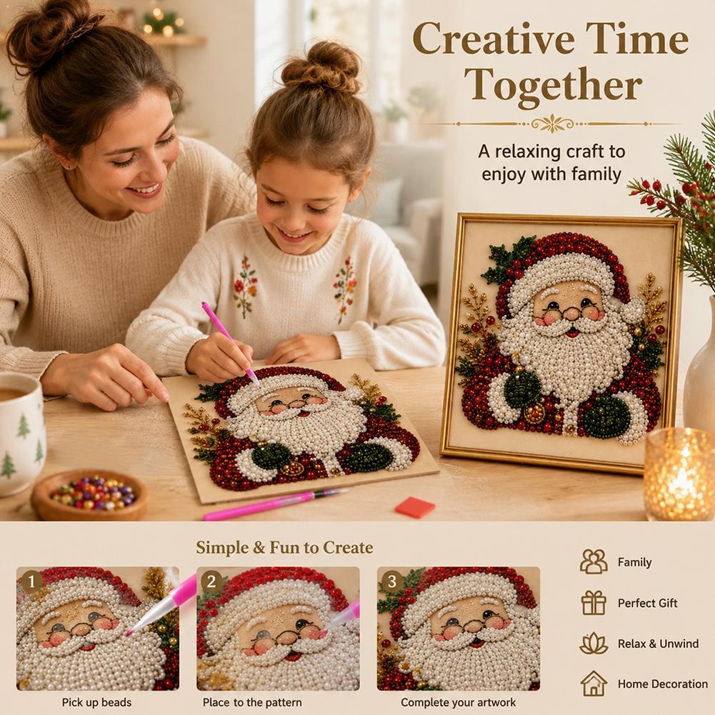 Christmas Santa Claus Pearl Ar - Resin Art Diy review and price