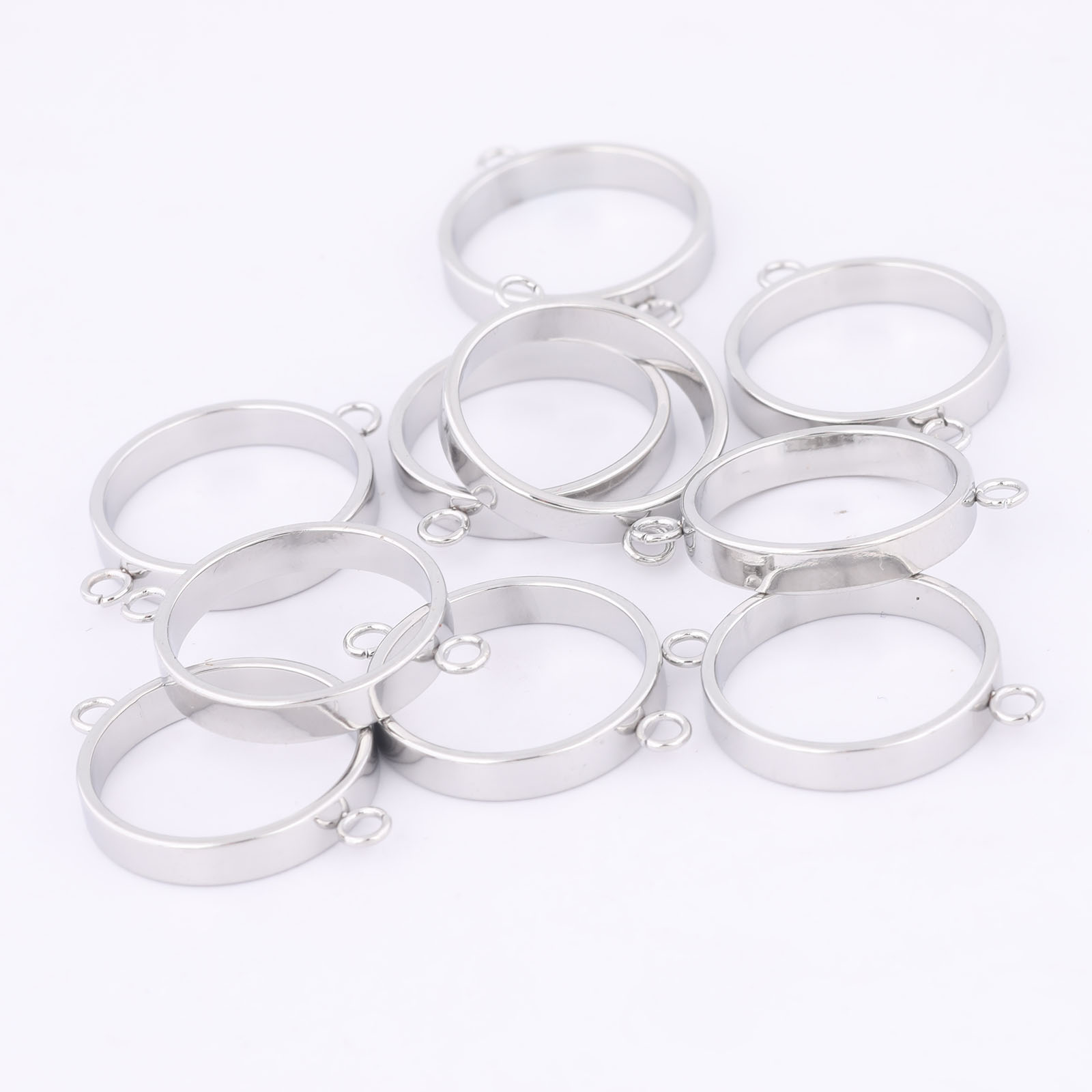 10pcs Stainless Steel 14mm Ope - Resin Art Engagement review and price
