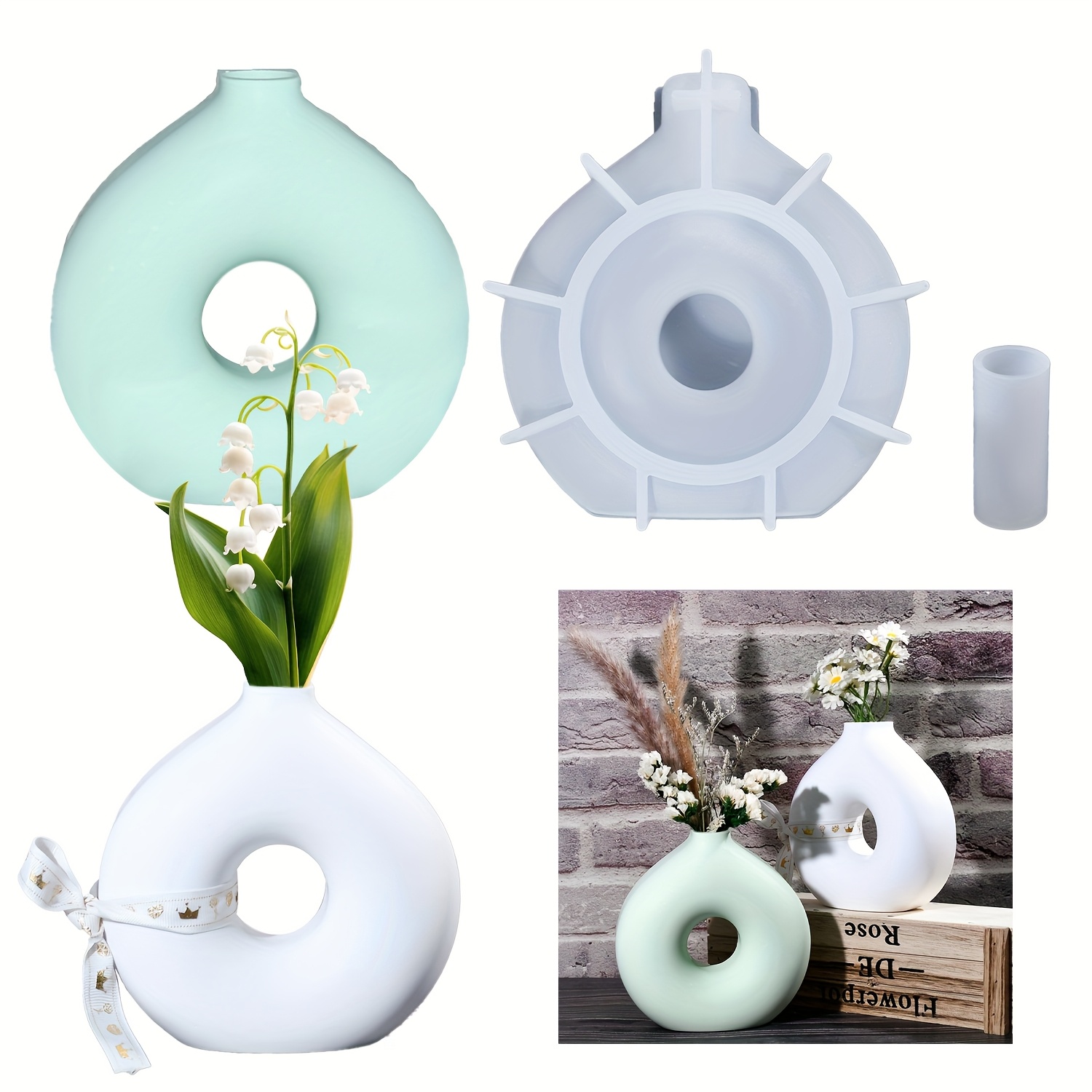 1 DIY Round Vase Silicone Moul - Resin Art Equipment review and price