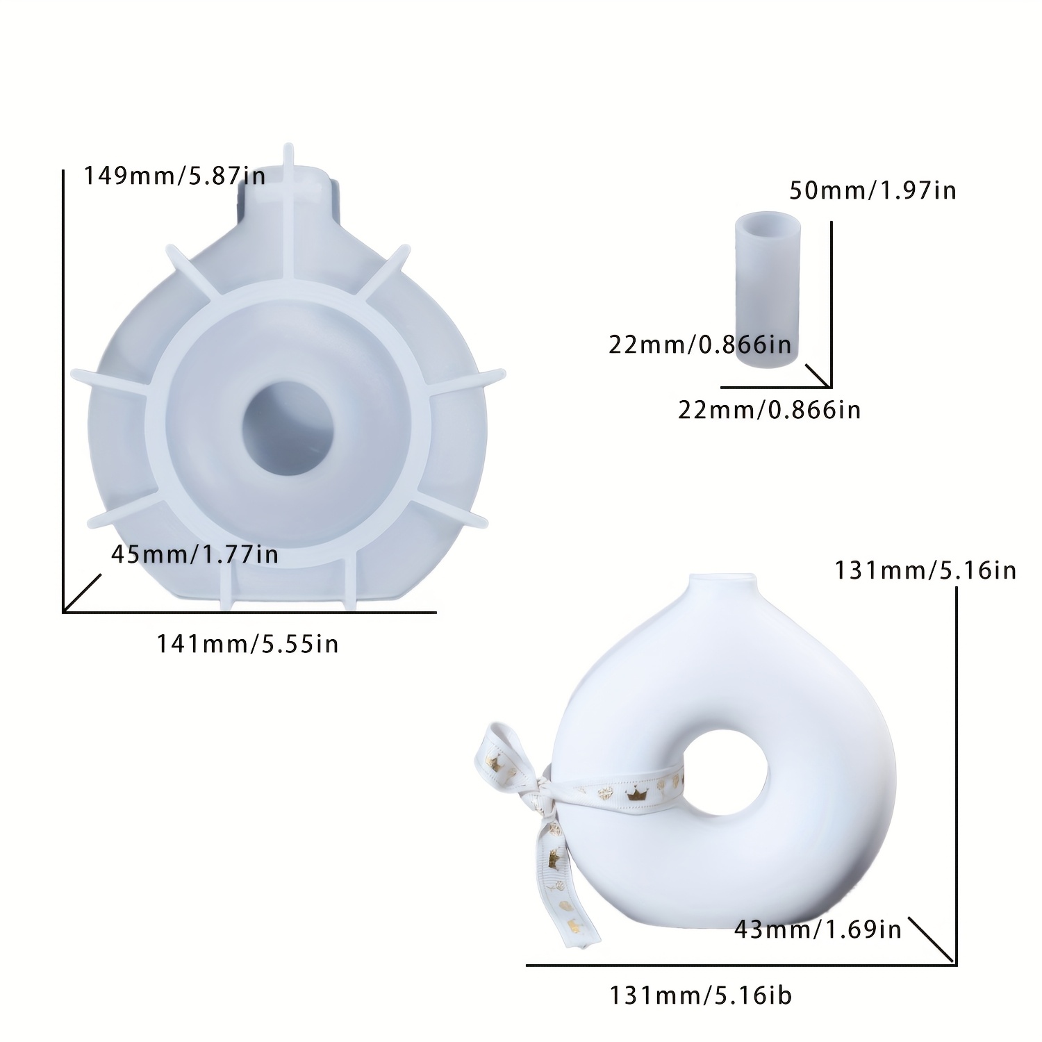 1 DIY Round Vase Silicone Moul - Resin Art Equipment review and price