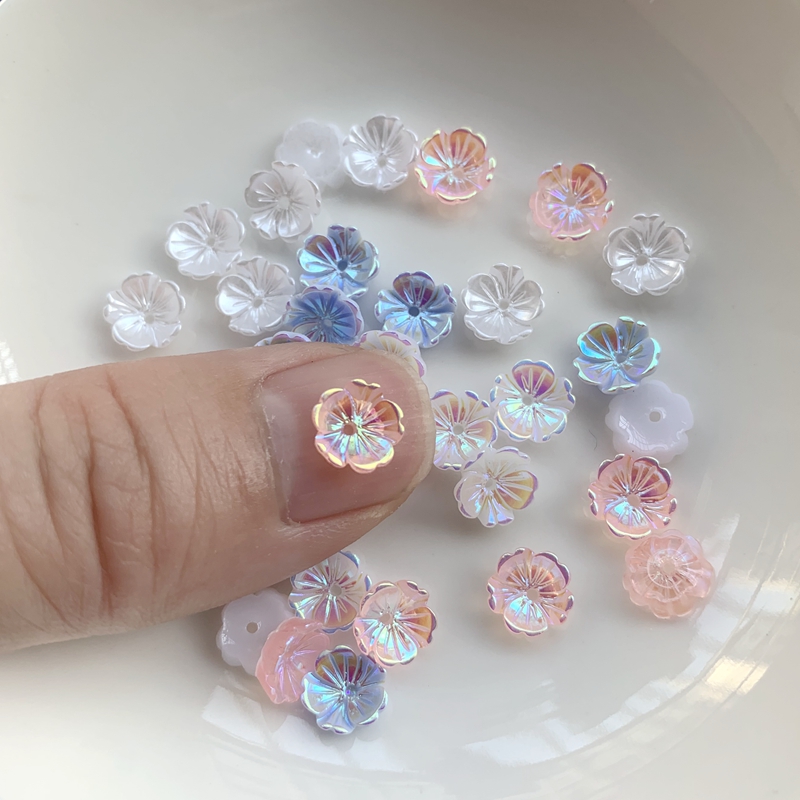Flowers 8mm Earrings jewelry a - Resin Art Earrings Design review and price