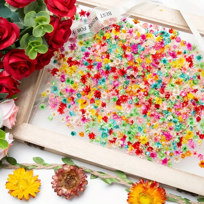 Classic artificial Flower Mix  - Resin Art Earrings Design review and price