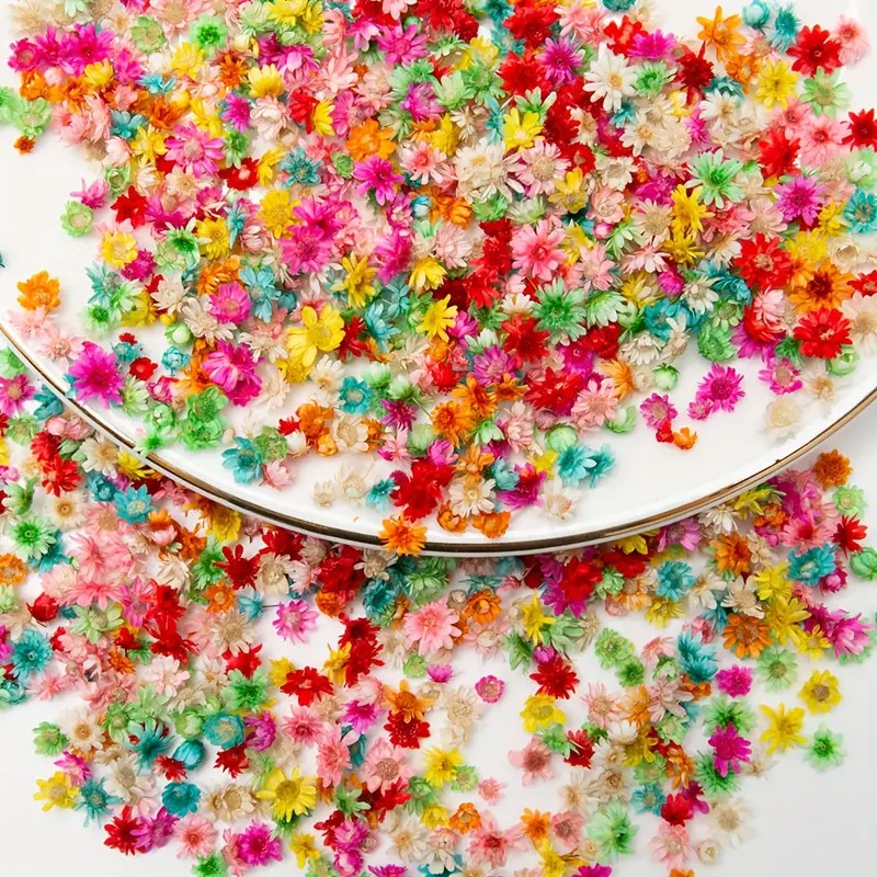 Classic artificial Flower Mix  - Resin Art Earrings Design review and price