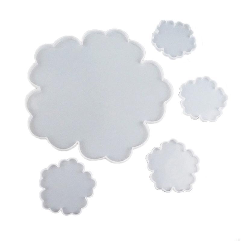 5Pieces Large Flower Resin Mol - Resin Art Geode review and price