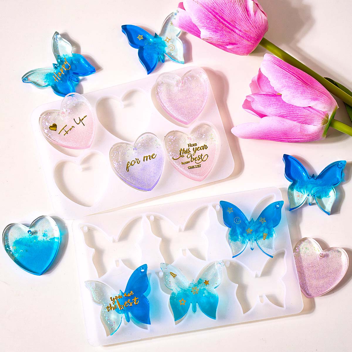 Six-hole with Holes Earring Si - Resin Art Epoxy review and price