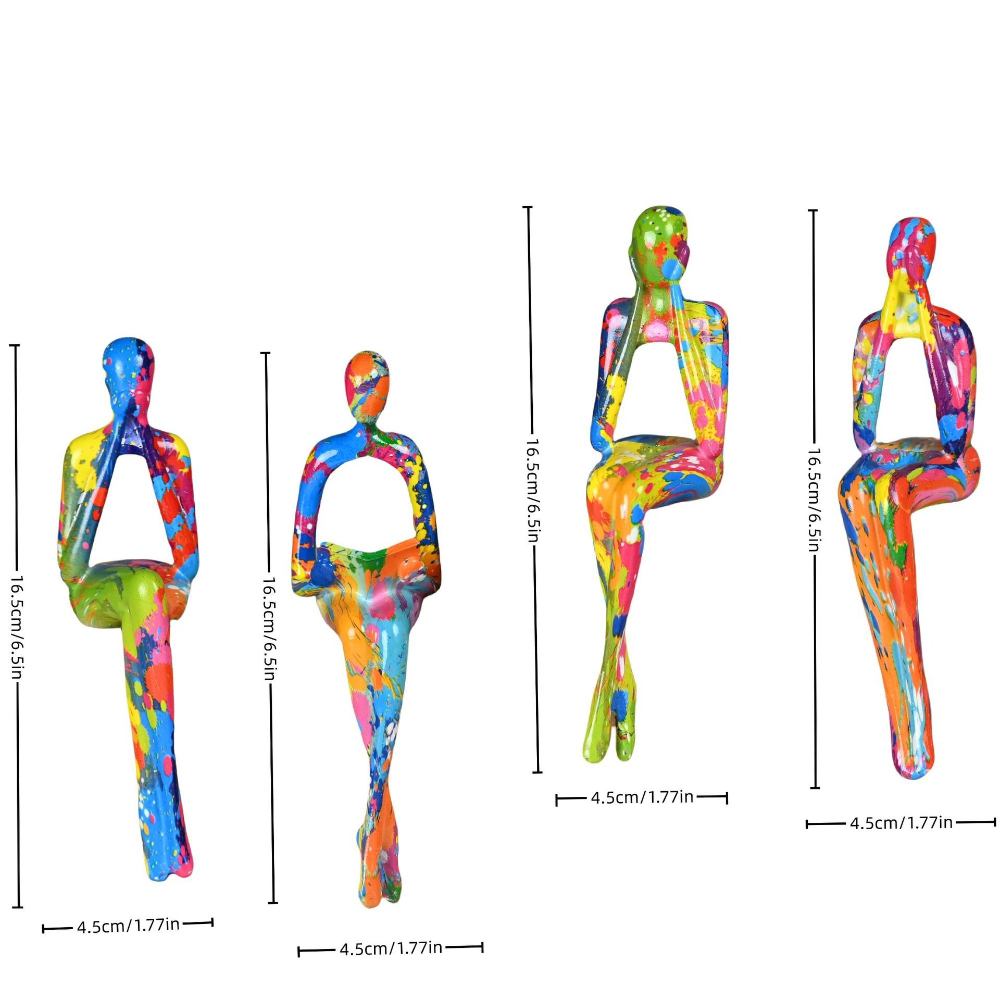 4-Piece Character Abstract Thi - Resin Art Gift For Anniversary review and price