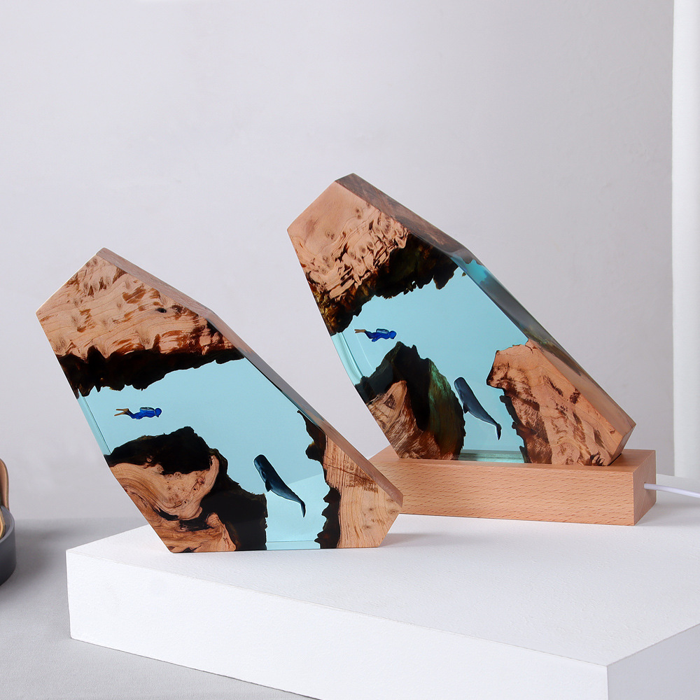 New Underwater Cave Whale Dive - Resin Art Gift For Anniversary review and price