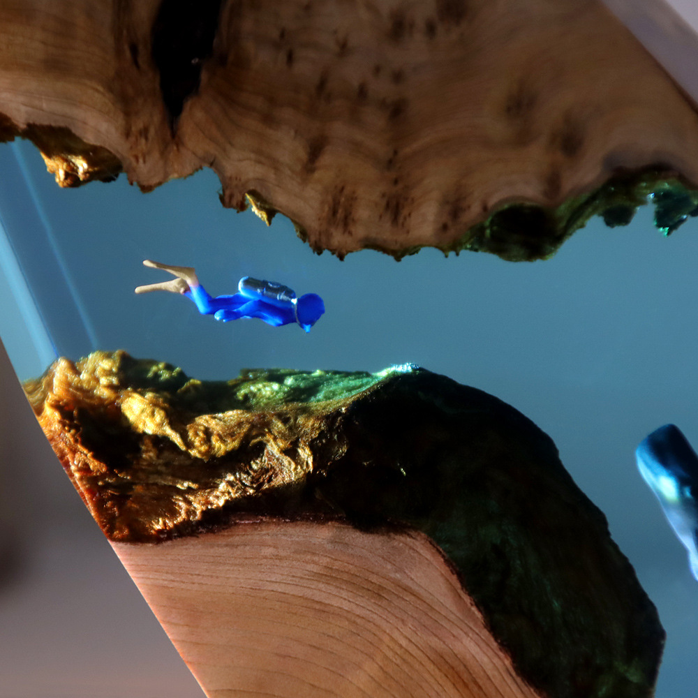 New Underwater Cave Whale Dive - Resin Art Gift For Anniversary review and price