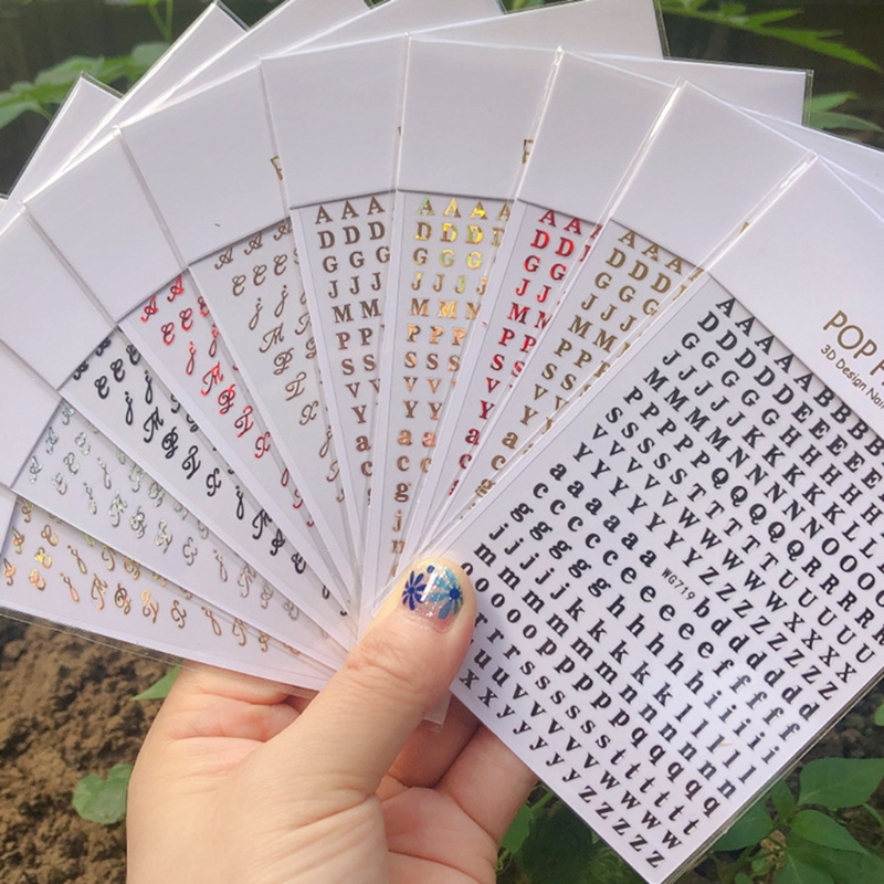 1PCS New English Alphabet Nail - Resin Art Equipment review and price
