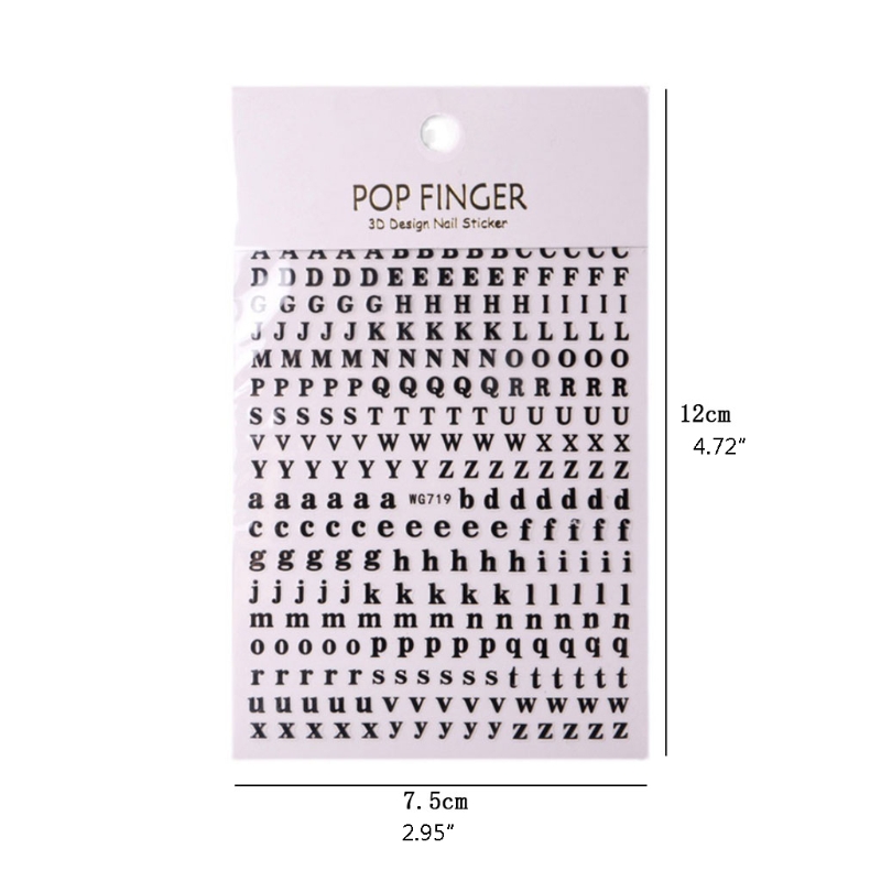 1PCS New English Alphabet Nail - Resin Art Equipment review and price