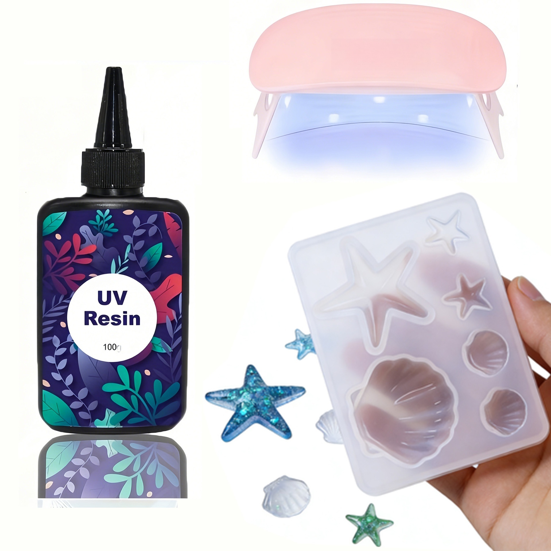 DIY Ocean Theme Crystal Epoxy  - Resin Art Uv review and price