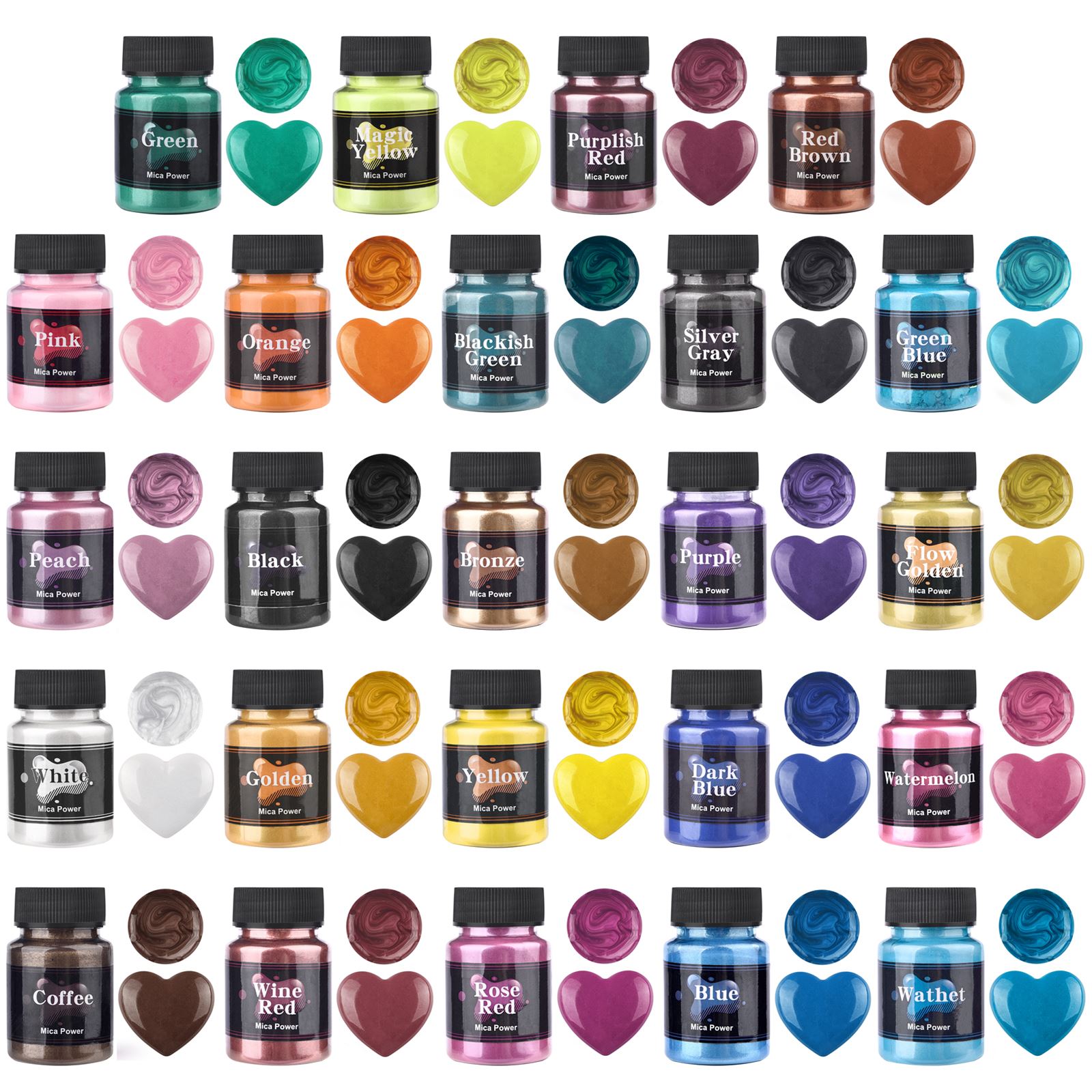 50ml 24 Colors Resin Pearl Pow - Resin Color Paste review and price