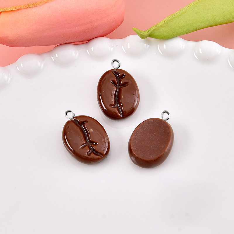10pcs Coffee Beans Resin Penda - Resin Art Keychain review and price