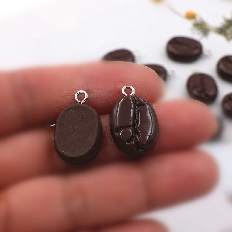 10pcs Coffee Beans Resin Penda - Resin Art Keychain review and price