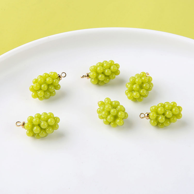6pcs Cute Little Grapes Resin  - Resin Art Engagement review and price