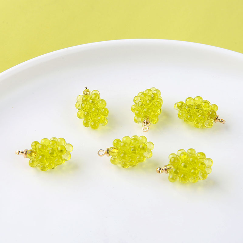 6pcs Cute Little Grapes Resin  - Resin Art Engagement review and price