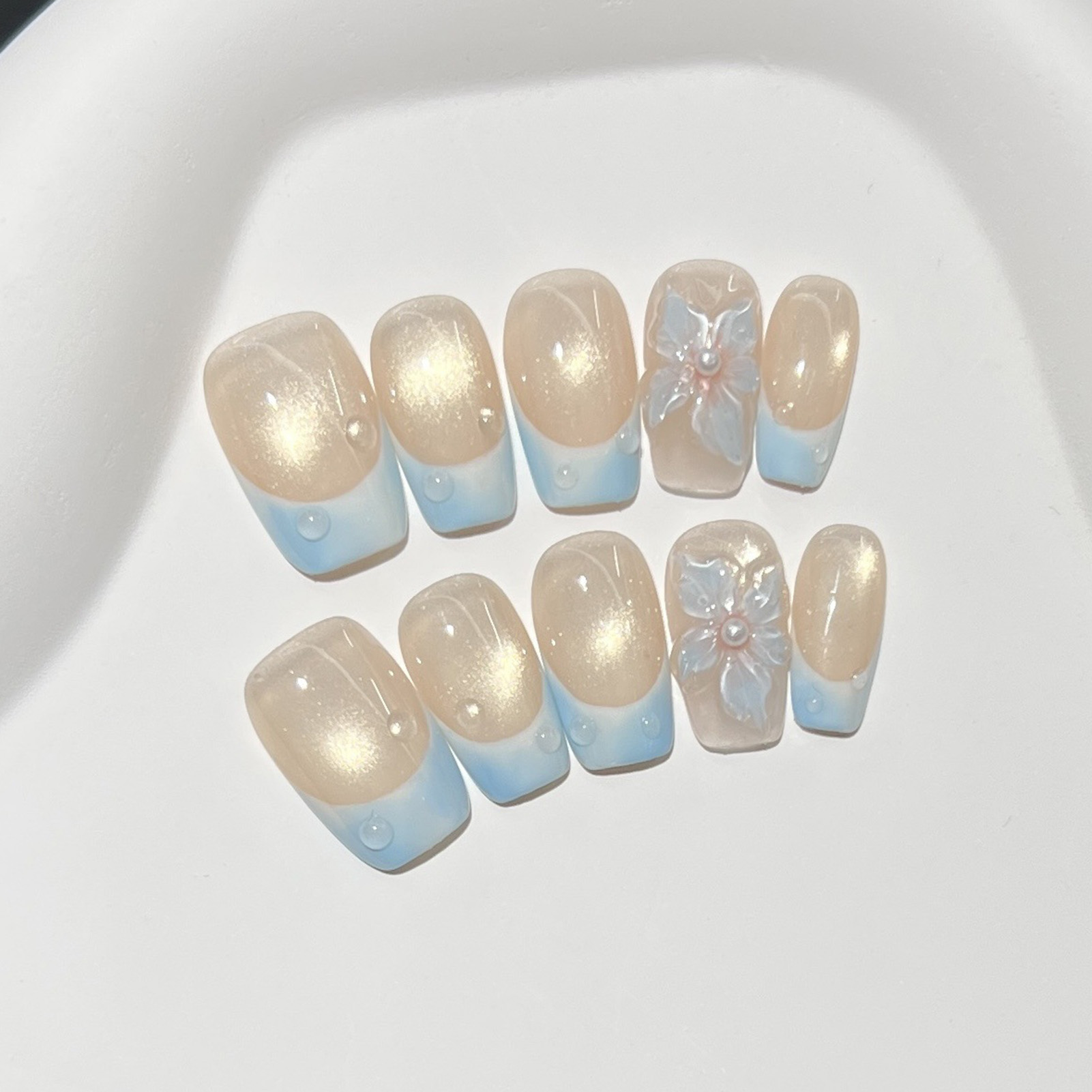 10pcs French Blue Glossy Flora - Resin Art Diy review and price
