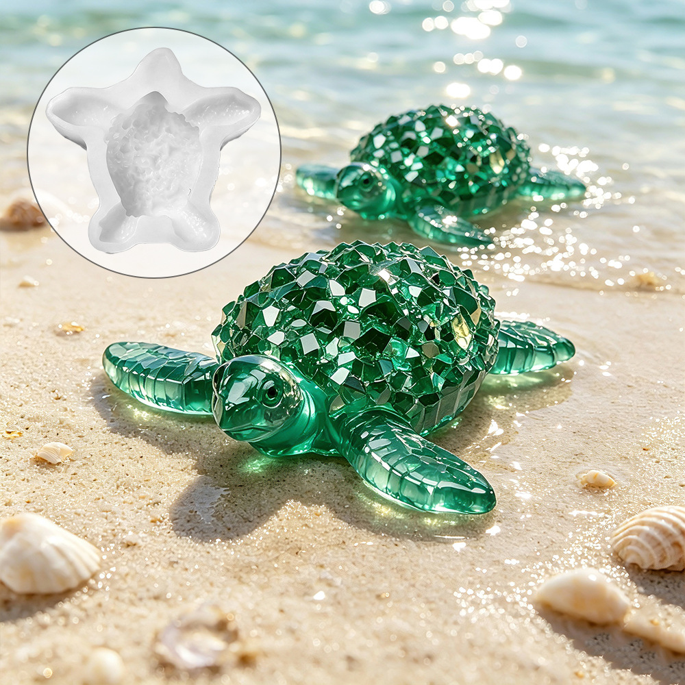 Diamond Cut Healing Sea Turtle - Resin Art Beach review and price