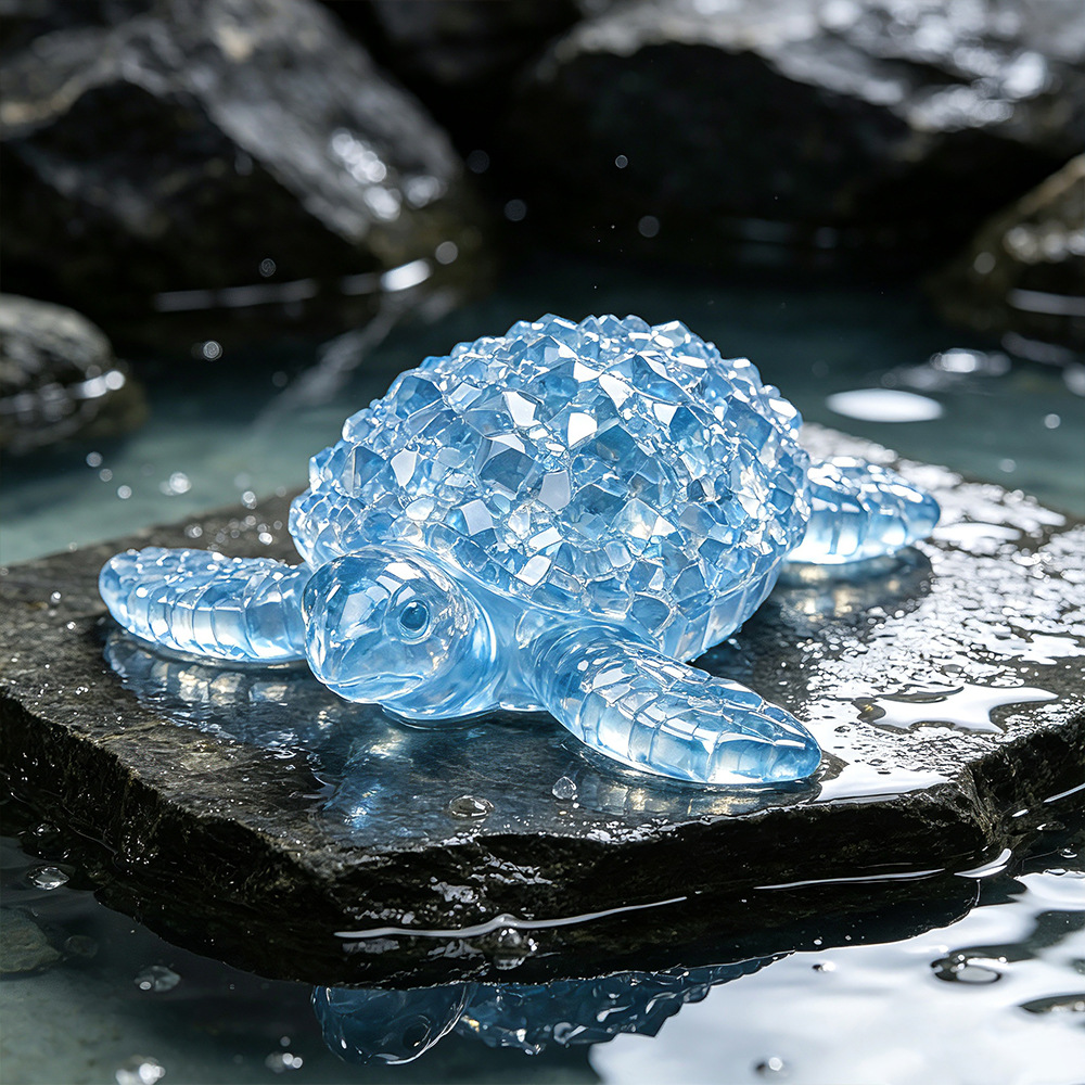 Diamond Cut Healing Sea Turtle - Resin Art Beach review and price