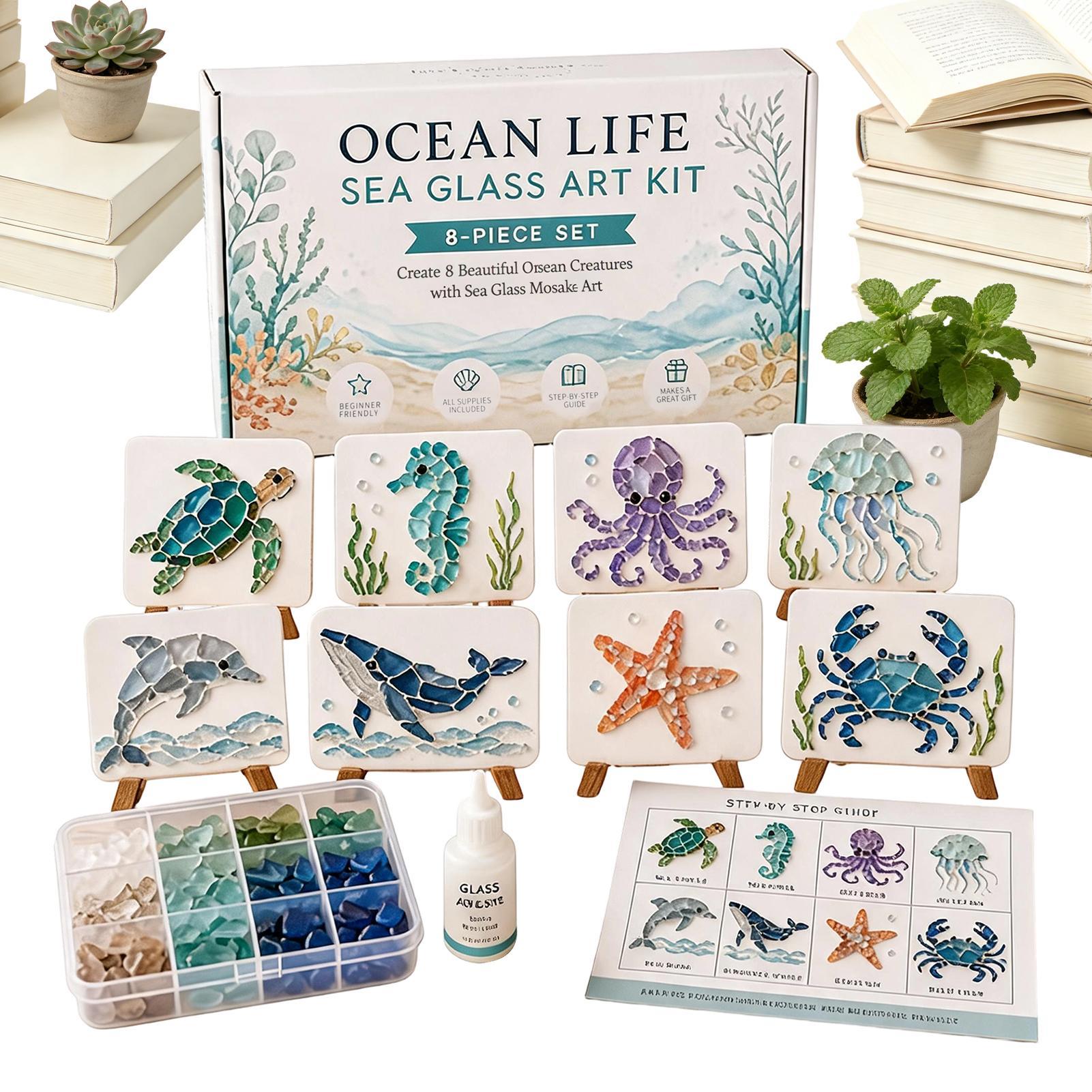 Unfinished DIY Sea Glass Mosai - Resin Art Beach review and price
