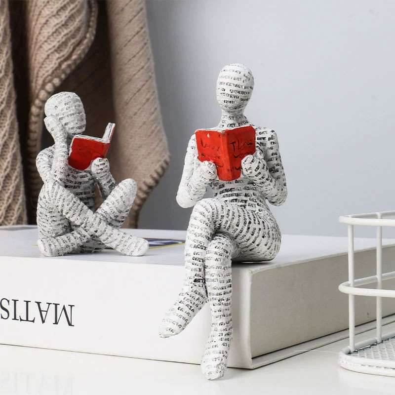 1pc Creative Reading Paper Pul - Resin Art Gift For Anniversary review and price