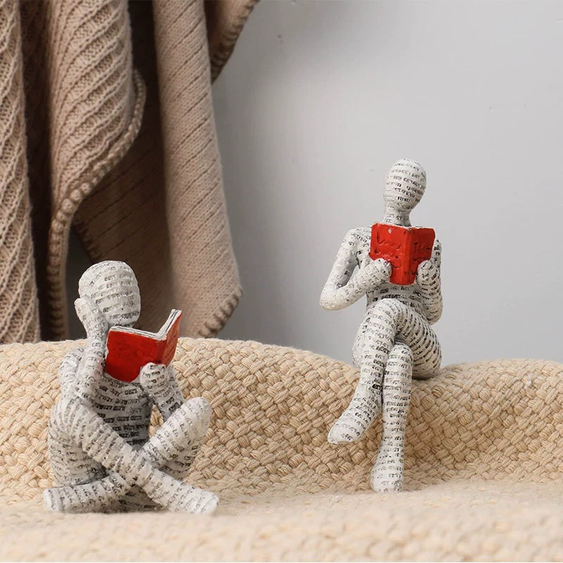 1pc Creative Reading Paper Pul - Resin Art Gift For Anniversary review and price