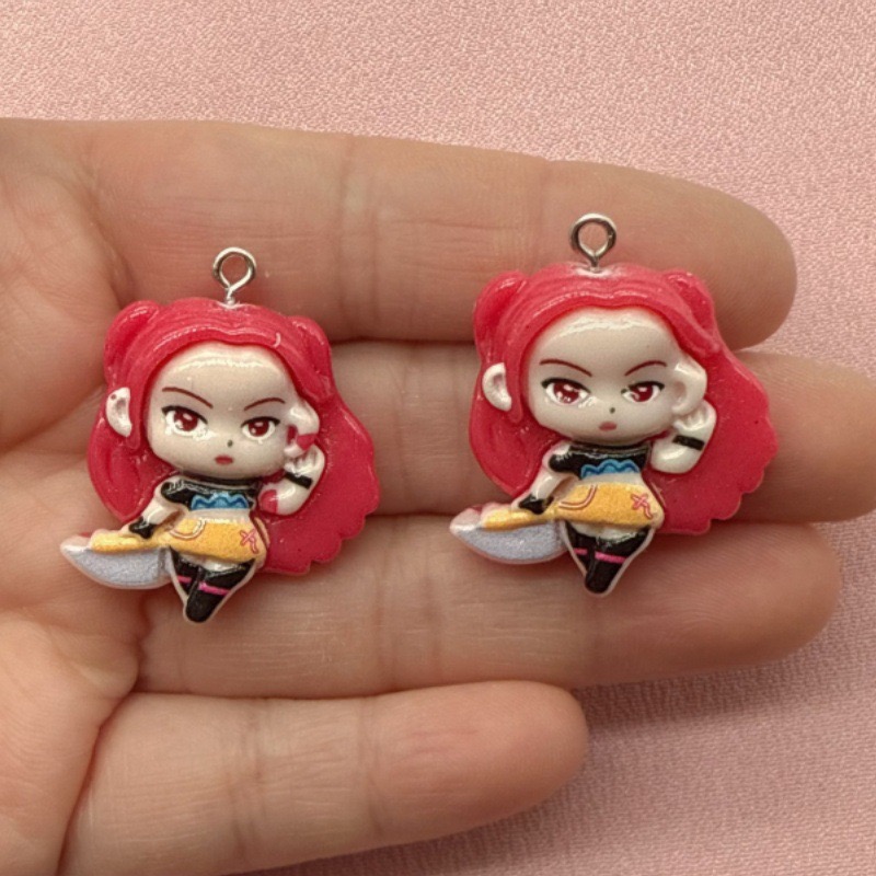 10pcs resin cartoon pendant, D - Resin Art Engagement review and price