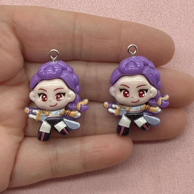 10pcs resin cartoon pendant, D - Resin Art Engagement review and price