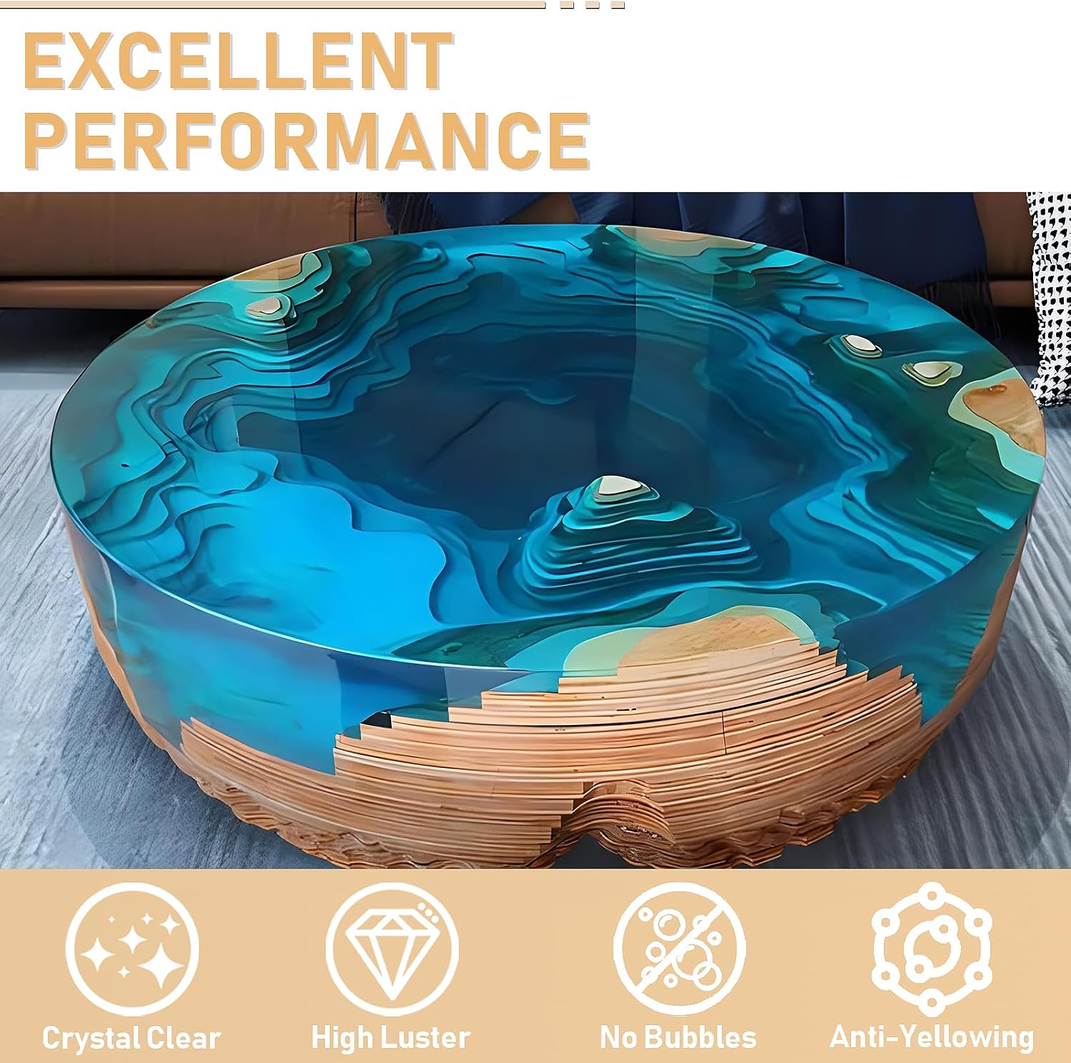 17.6oz/33.8oz AB Resin Epoxy G - Resin Art Uv review and price
