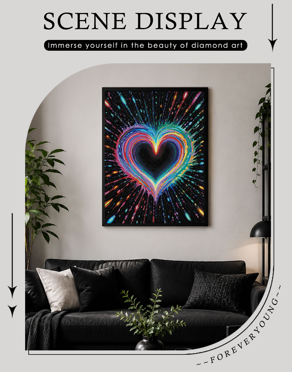 ForeverYoung 43.7×58.3cm Heart - Resin Art On Wall review and price