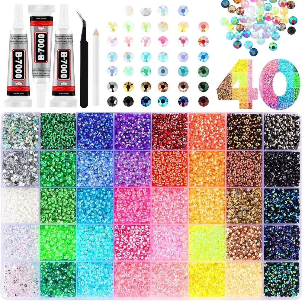 Multicolor Resin Rhinestone Ki - Resin Art Equipment review and price
