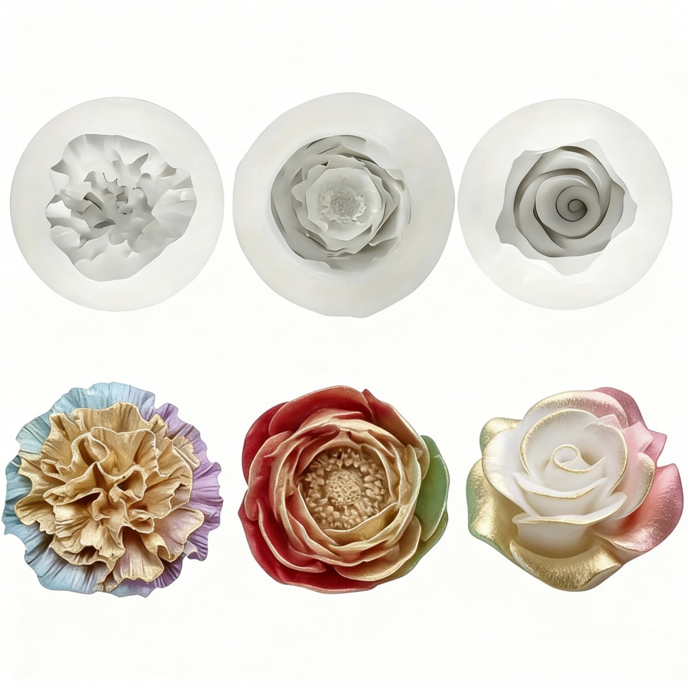 3-Piece Silicone Molds for Ros - Resin Art All review and price
