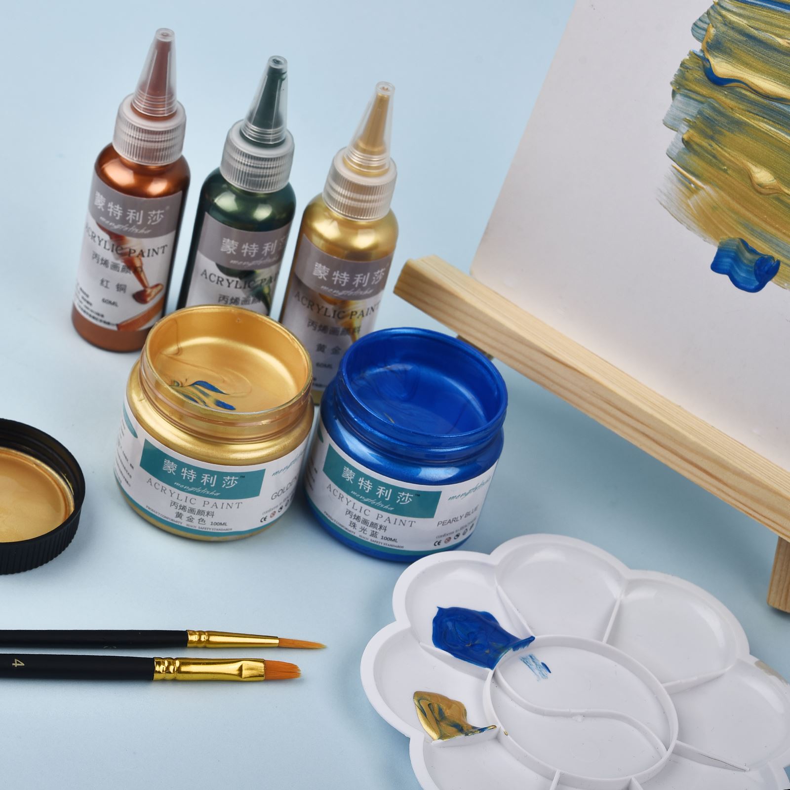 7 Colors 60ml/Bottle Metallic  - Resin Color Paste review and price