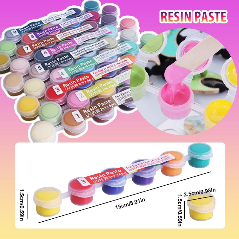 6colors/Set Paste Pigment UV R - Resin Color Paste review and price