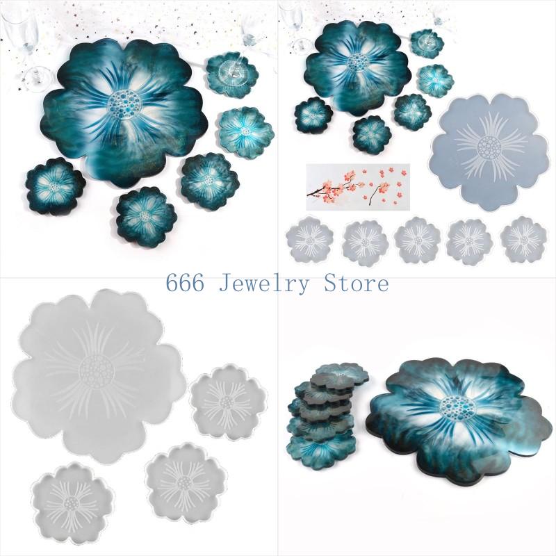 F2TD Large Flower Shape Resin  - Resin Art Geode review and price