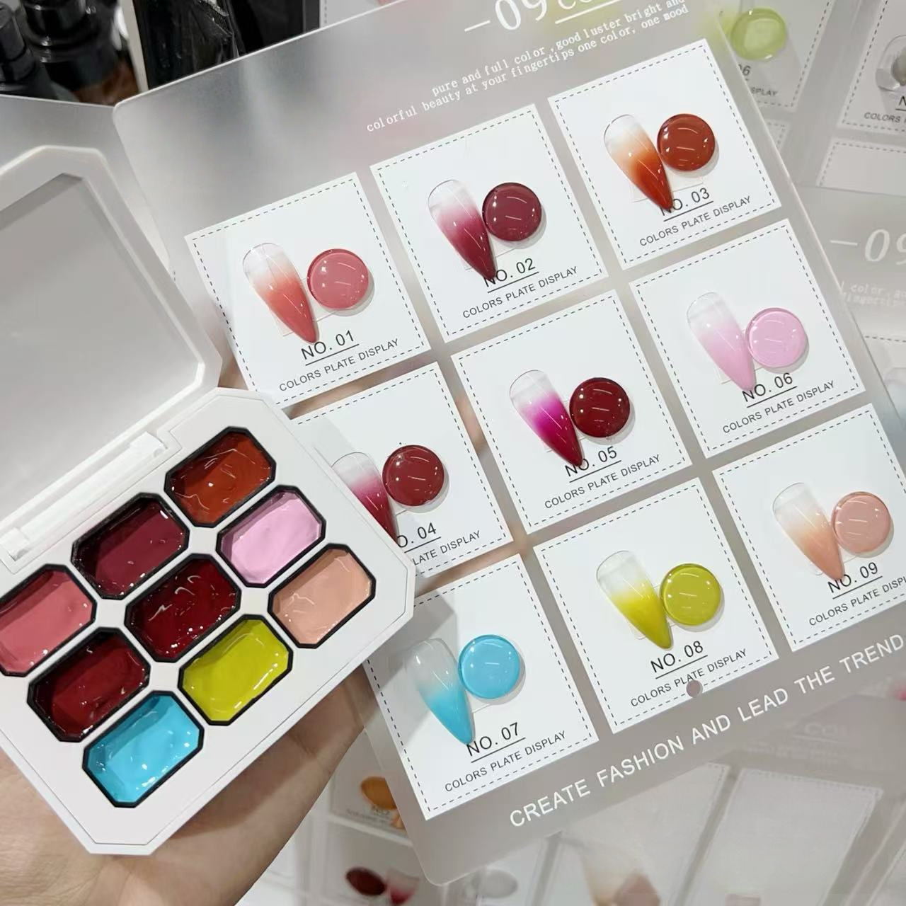 1pc Solid 9-grid Nail Patting  - Resin Art Uv review and price